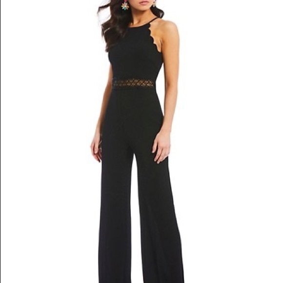 I.N. San Francisco Pants - 🌹NWT! Scalloped,Illusion Waist, Wide leg Jumpsuit